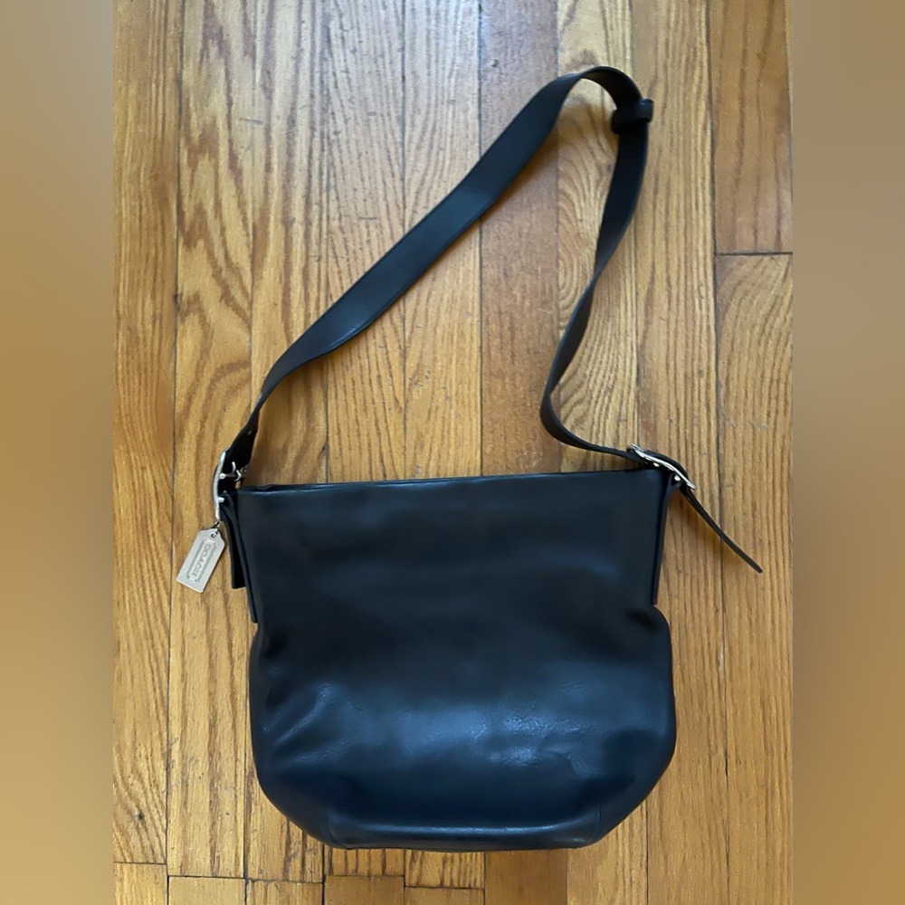 Authentic Coach 9186 Legacy Soho Duffle Bucket Bag in Black Leather